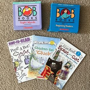 Beginning Reader Bundle: 2 sets of BOB books and 3 early reader books